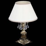 Бронзовая настольная лампа Антик №1 Шар  с абажуром в Кирове