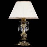 Бронзовая настольная лампа Антик №1 Журавлик с абажуром в Кирове