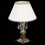 Бронзовая настольная лампа Антик №1 Журавлик с абажуром в Кирове