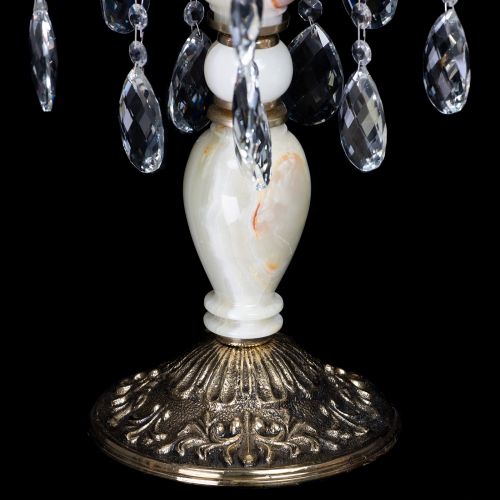 Настольная лампа Антик №5 с камнем в Кирове Гусь Хрустальный