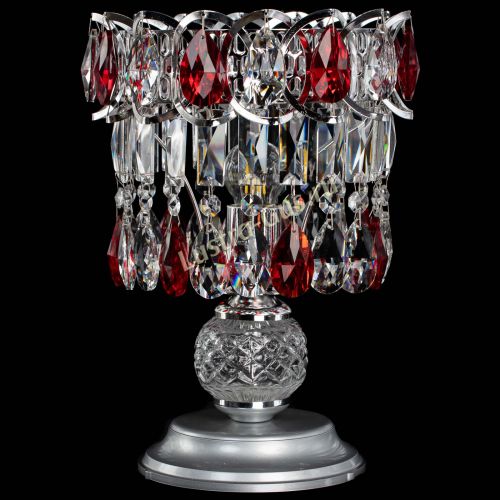 Настольная лампа Астра №1 красная в Кирове Гусь Хрустальный