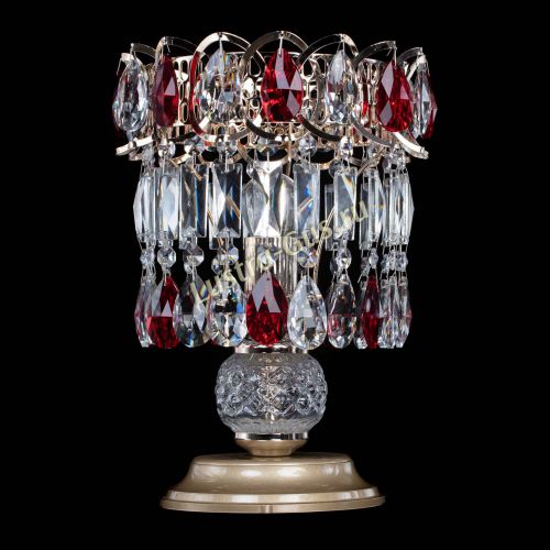 Настольная лампа Астра №1 красная в Кирове Гусь Хрустальный