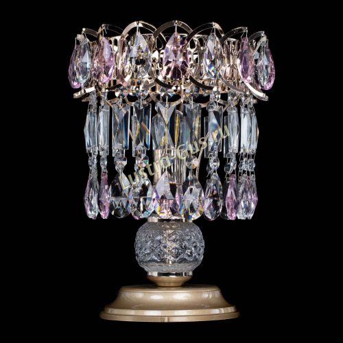 Настольная лампа Астра №1 розовая в Кирове Гусь Хрустальный