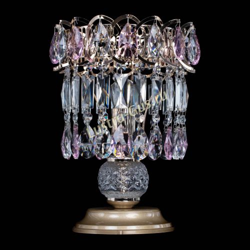 Настольная лампа Астра №1 розовая в Кирове Гусь Хрустальный