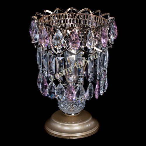 Настольная лампа Астра №1 розовая в Кирове Гусь Хрустальный