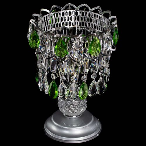 Настольная лампа Астра №1 зеленая в Кирове Гусь Хрустальный