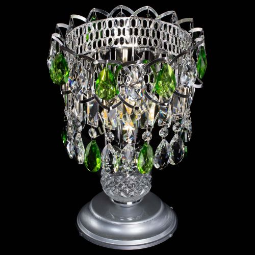 Настольная лампа Астра №1 зеленая в Кирове Гусь Хрустальный