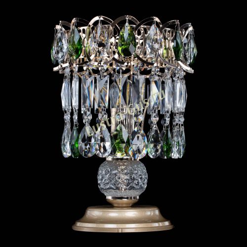 Настольная лампа Астра №1 зеленая в Кирове Гусь Хрустальный