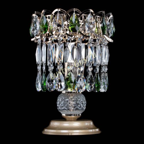 Настольная лампа Астра №1 зеленая в Кирове Гусь Хрустальный