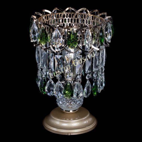 Настольная лампа Астра №1 зеленая в Кирове Гусь Хрустальный