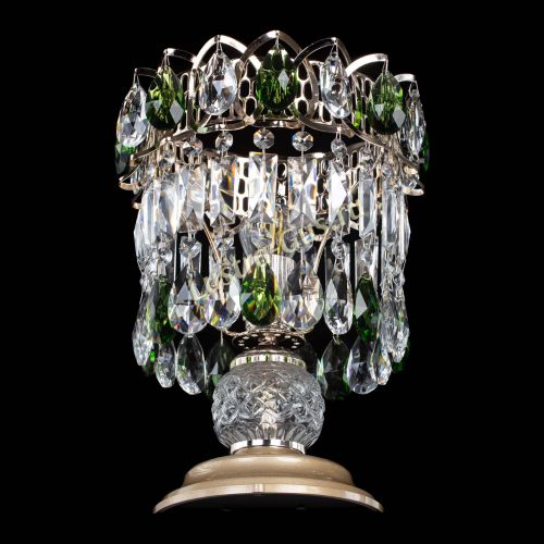 Настольная лампа Астра №1 зеленая в Кирове Гусь Хрустальный