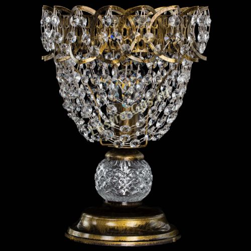 Настольная лампа Астра ажур №1 под бронзу в Кирове Гусь Хрустальный