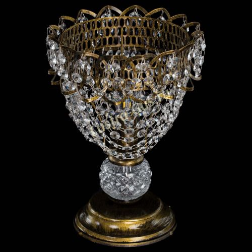 Настольная лампа Астра ажур №1 под бронзу в Кирове Гусь Хрустальный