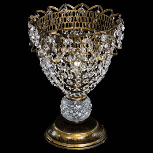 Настольная лампа Астра ажур №1 под бронзу в Кирове Гусь Хрустальный