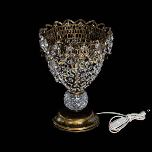 Настольная лампа Астра ажур №1 под бронзу в Кирове Гусь Хрустальный