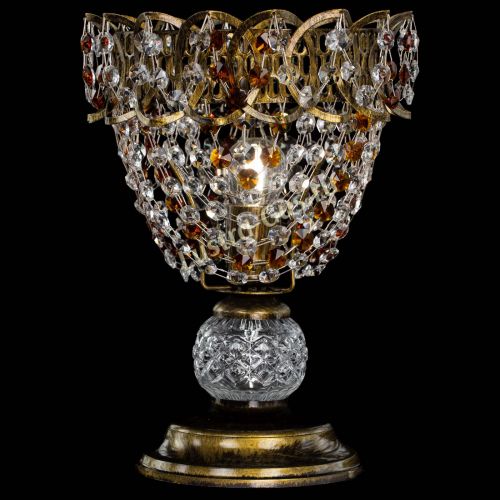 Настольная лампа Астра ажур №1 под бронзу Чайная в Кирове Гусь Хрустальный