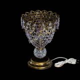 Настольная лампа Астра ажур №1 под бронзу Фиолетовая в Кирове