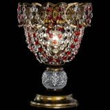 Настольная лампа Астра ажур №1 под бронзу Красная в Кирове