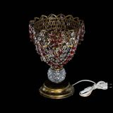 Настольная лампа Астра ажур №1 под бронзу Красная в Кирове