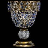 Настольная лампа Астра ажур №1 под бронзу Синяя в Кирове