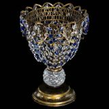 Настольная лампа Астра ажур №1 под бронзу Синяя в Кирове