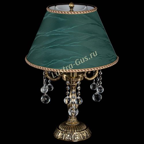 Бронзовая настольная лампа Аврора №3 Шар с абажуром в Кирове Гусь Хрустальный
