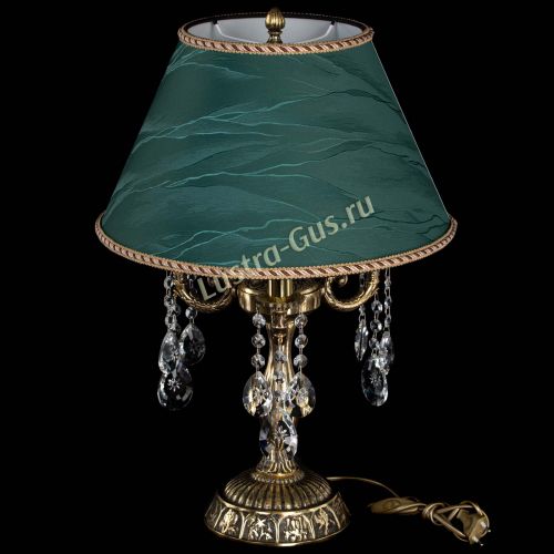 Бронзовая настольная лампа Аврора №3 Звездочка с абажуром в Кирове Гусь Хрустальный