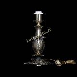 Бронзовая настольная лампа Делия №1 с абажуром в Кирове