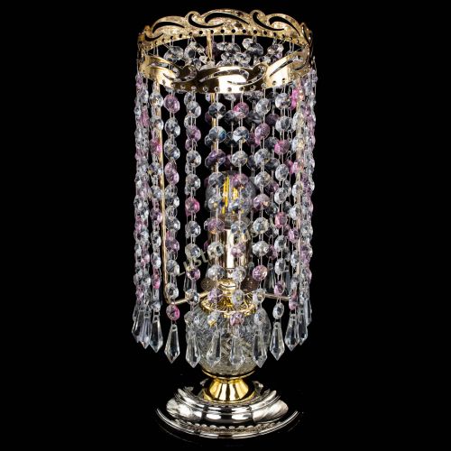 Настольная лампа Диана Карандаш розовая в Кирове Гусь Хрустальный