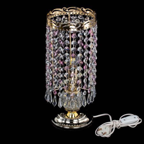 Настольная лампа Диана Карандаш розовая в Кирове Гусь Хрустальный