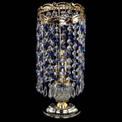 Настольная лампа Диана Карандаш синяя в Кирове Гусь Хрустальный