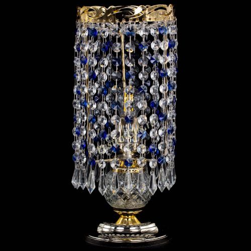 Настольная лампа Диана Карандаш синяя в Кирове Гусь Хрустальный