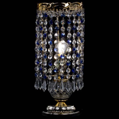 Настольная лампа Диана Карандаш синяя в Кирове Гусь Хрустальный