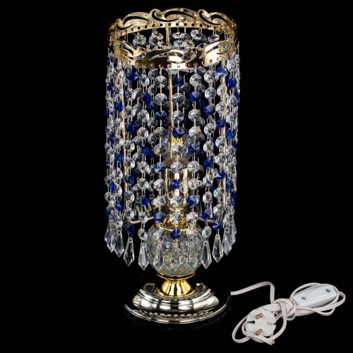 Настольная лампа Диана Карандаш синяя в Кирове Гусь Хрустальный