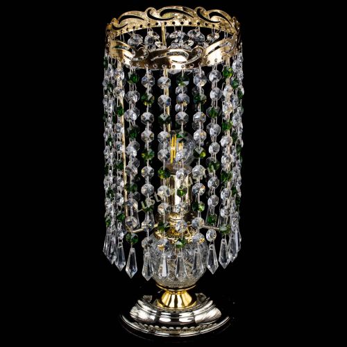 Настольная лампа Диана Карандаш зеленая в Кирове Гусь Хрустальный