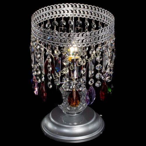 Настольная лампа Флоренция №1 разноцветная в Кирове Гусь Хрустальный