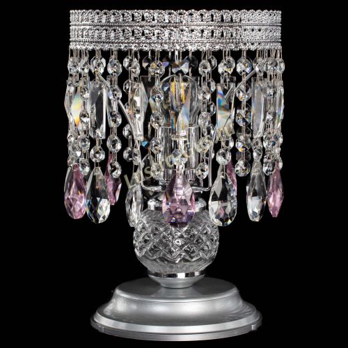 Настольная лампа Флоренция №1 розовая в Кирове Гусь Хрустальный
