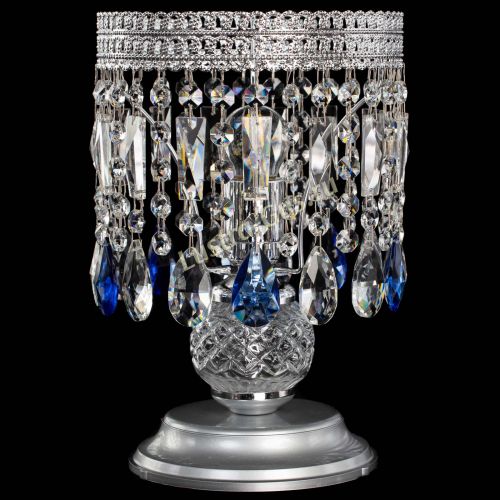 Настольная лампа Флоренция №1 синяя в Кирове Гусь Хрустальный