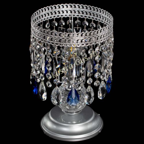Настольная лампа Флоренция №1 синяя в Кирове Гусь Хрустальный