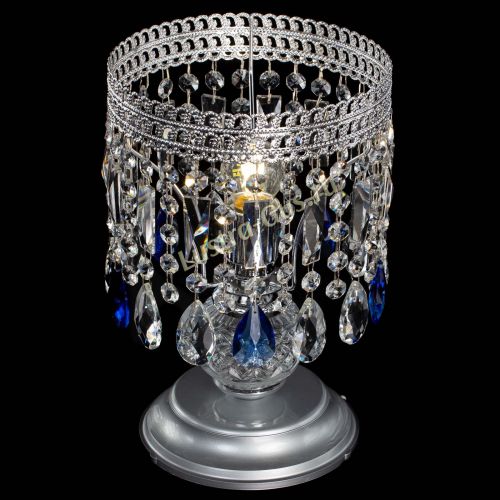 Настольная лампа Флоренция №1 синяя в Кирове Гусь Хрустальный