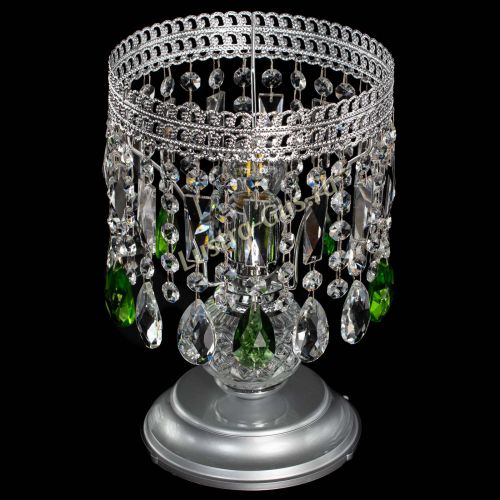 Настольная лампа Флоренция №1 зеленая в Кирове Гусь Хрустальный
