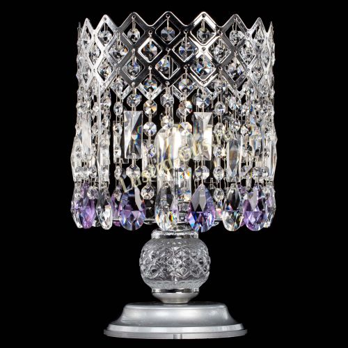 Настольная лампа Корона №1 фиолетовая в Кирове Гусь Хрустальный