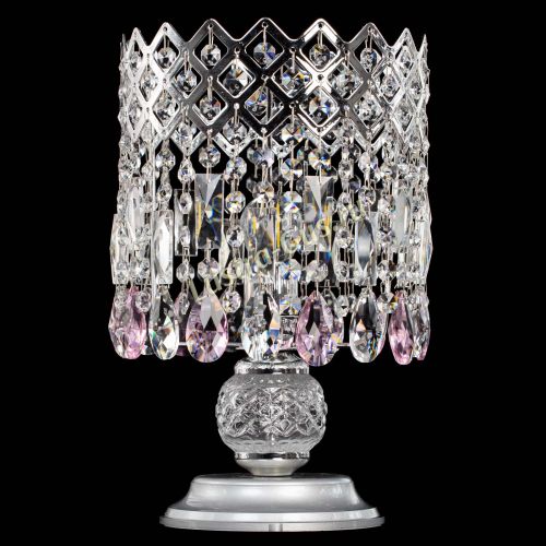 Настольная лампа Корона №1 розовая в Кирове Гусь Хрустальный
