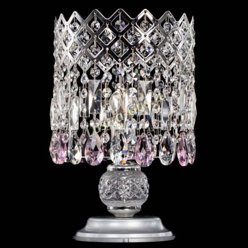 Настольная лампа Корона №1 розовая в Кирове Гусь Хрустальный