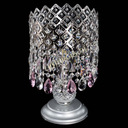 Настольная лампа Корона №1 розовая в Кирове Гусь Хрустальный