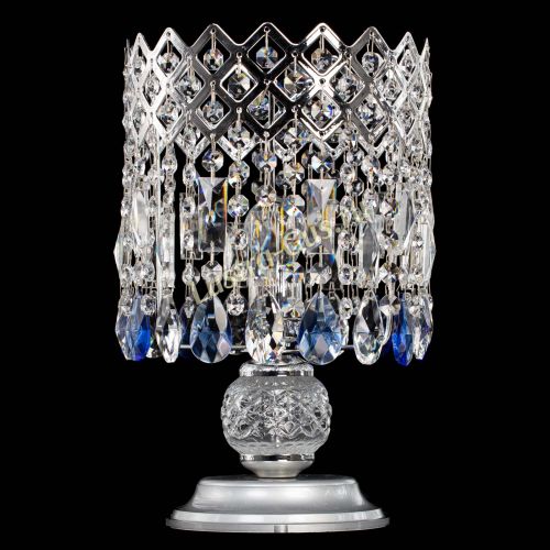 Настольная лампа Корона №1 синяя в Кирове Гусь Хрустальный