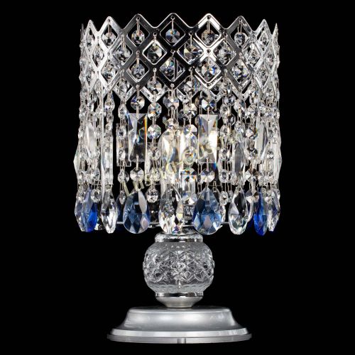 Настольная лампа Корона №1 синяя в Кирове Гусь Хрустальный