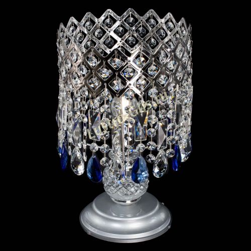 Настольная лампа Корона №1 синяя в Кирове Гусь Хрустальный