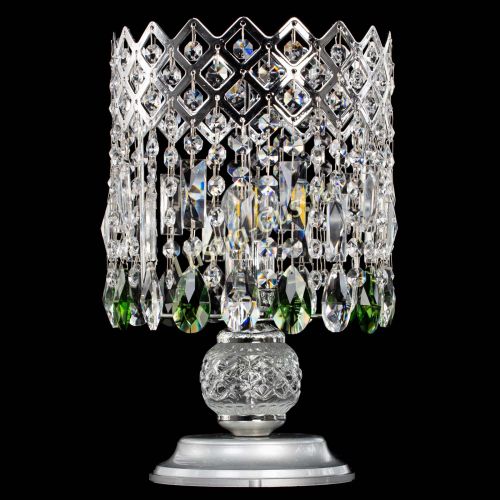 Настольная лампа Корона №1 зеленая в Кирове Гусь Хрустальный