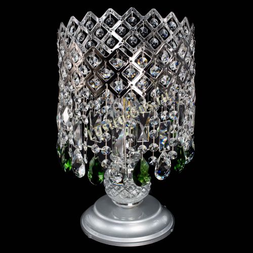 Настольная лампа Корона №1 зеленая в Кирове Гусь Хрустальный